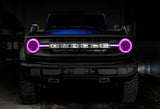 2021-2022 FORD BRONCO COLORSHIFT® HEADLIGHT HALO KIT W/DRL BAR - BASE HEADLIGHTS W/ BC1 CONTROLLER