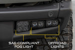 2021-2022 Ford Bronco Stage Series Fog Pocket Kit (w/ Steel Bumper)