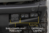 2021-2022 Ford Bronco Stage Series Fog Pocket Kit (w/ Steel Bumper)