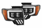 '09-'14 Ford F-150 Alpharex Nova LED Headlights