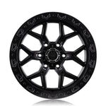 17" VR-601BL COAL BLACK-SET OF 4