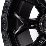 17" VR-601BL COAL BLACK-SET OF 4