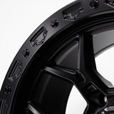 17" VR-601BL COAL BLACK-SET OF 4