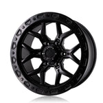 17" VR-601BL COAL BLACK-SET OF 4