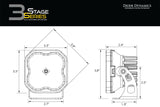 2021-2022 Ford Bronco Stage Series SS3 Backlit Ditch Light Kit